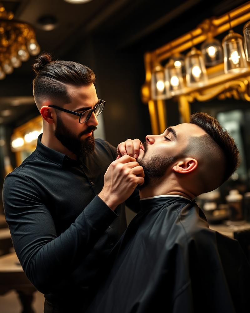 Barba e corte masculino