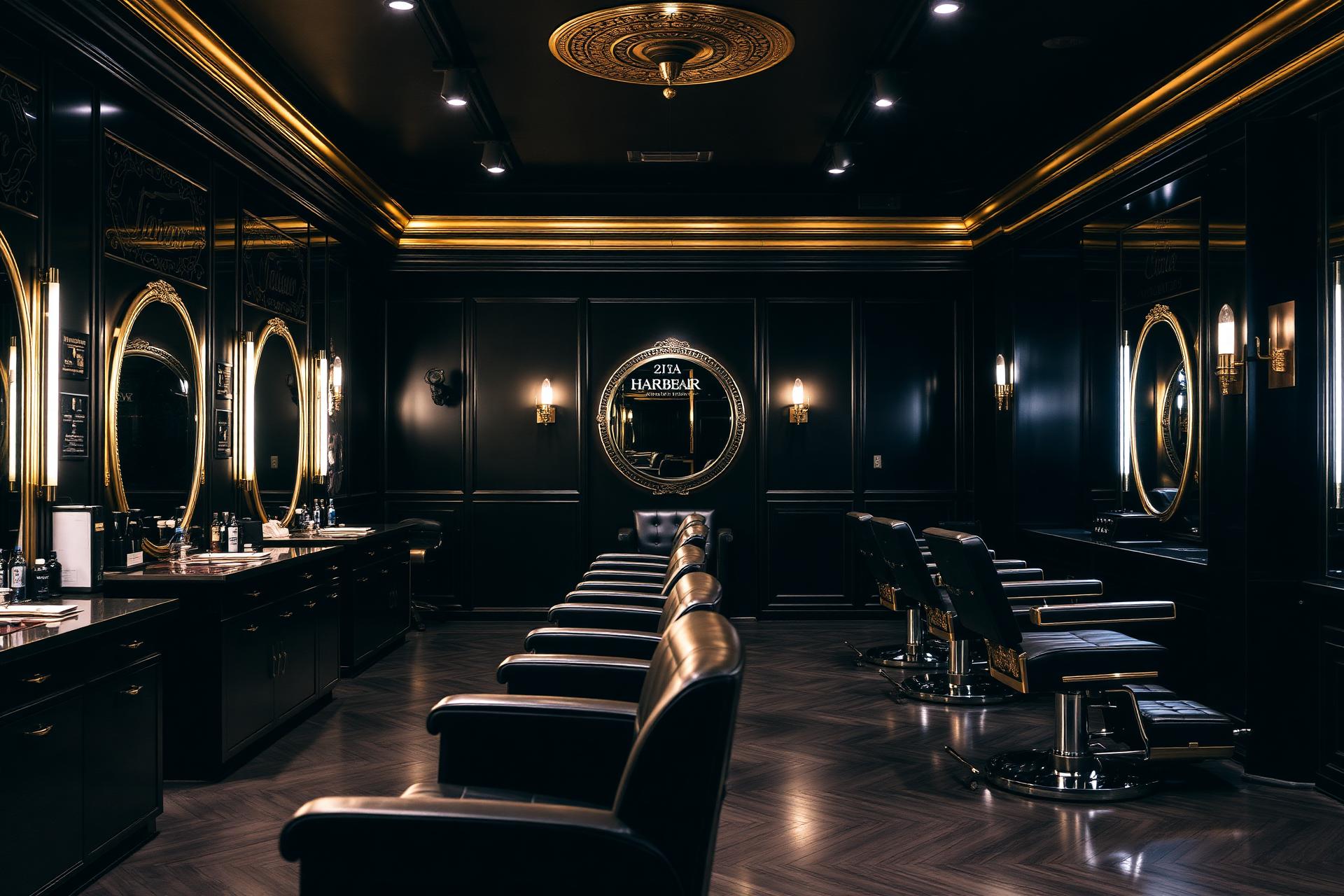 Interior sofisticado do Claytons Studio Hair